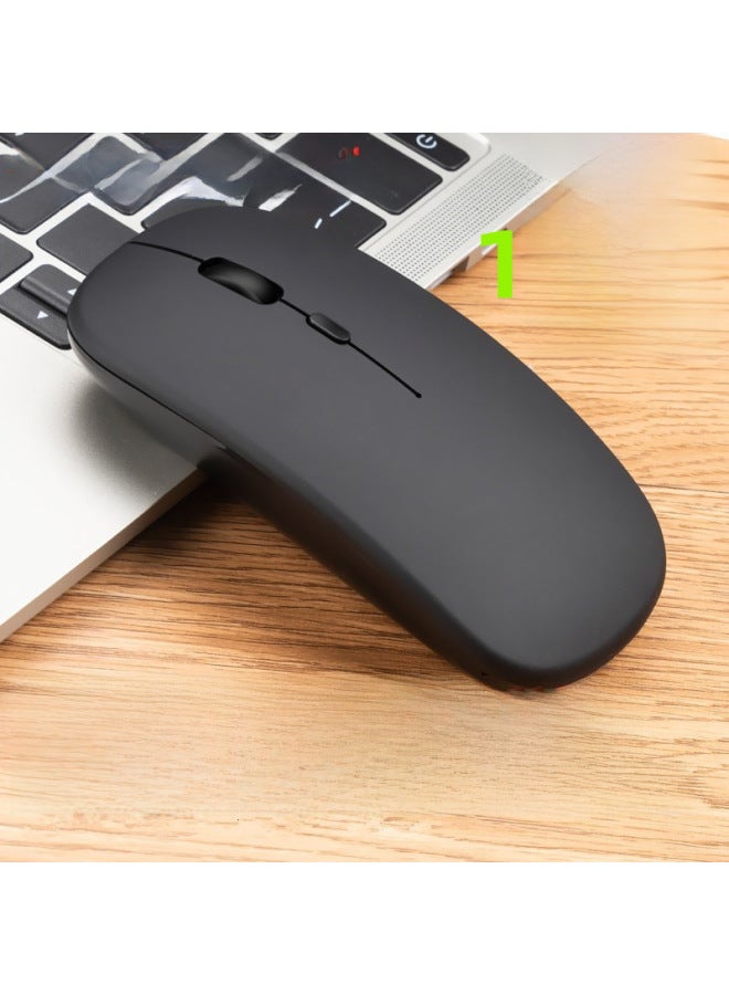 Wireless Optical Mouse 1600dpi High Resolution Usb Interface For Laptop Desktop Computer-Color:2.4g Matte Black - Image 2