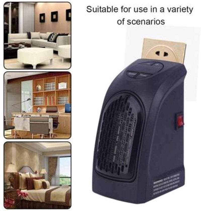 MOROVIK Wall-Mounted Electric Convector Heater – Silent Infrared Fan Stove for Bathroom, Bedroom & Greenhouse | Energy-Saving Small Indoor Room Heater 220V (MULTI) (BLACK) - Image 2