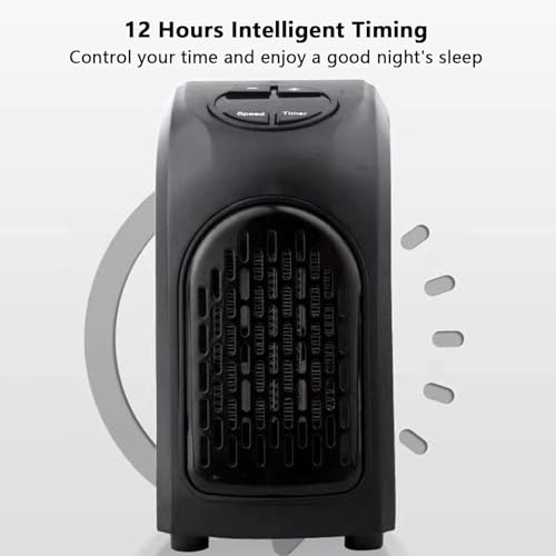 MOROVIK Wall-Mounted Electric Convector Heater – Silent Infrared Fan Stove for Bathroom, Bedroom & Greenhouse | Energy-Saving Small Indoor Room Heater 220V (MULTI) (BLACK) - Image 5