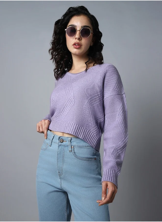 هاي ستار Women Lilac Sweater