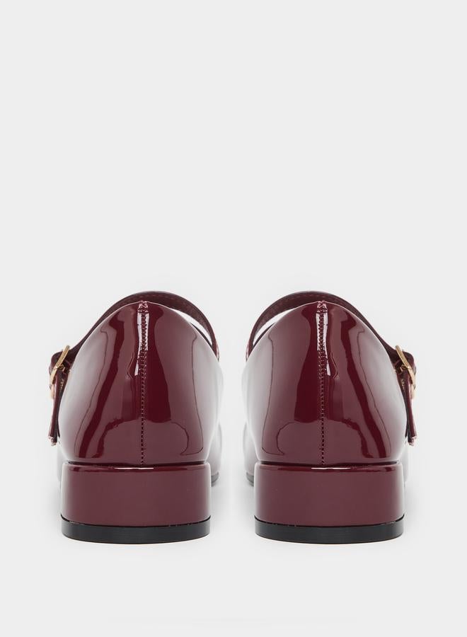 Styli Styli Plain Square Toe Buckle Strap Shoes  - Image 4
