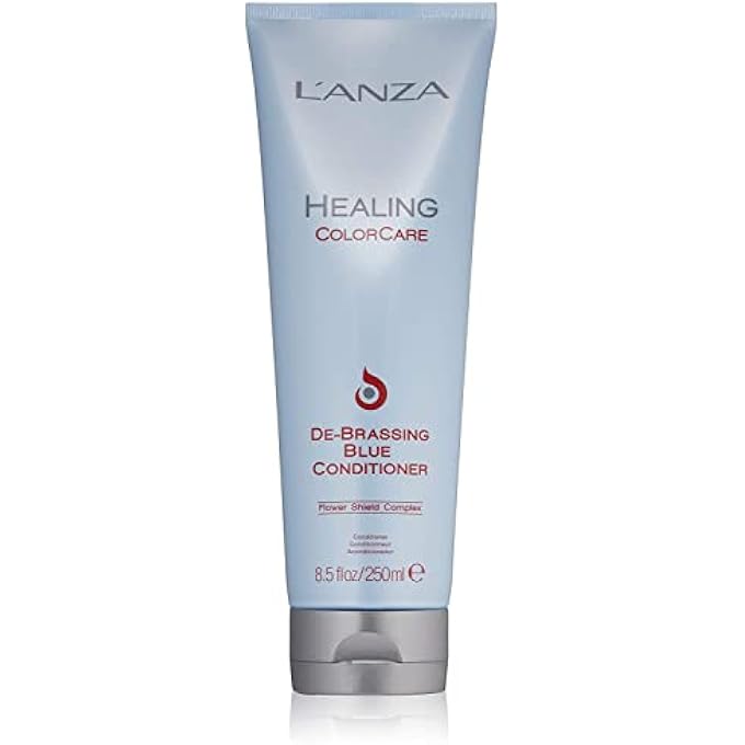 L'anza HEALING COLORCARE ULTRA DE-BRASSING PROFESSIONAL BLUE CONDITIONER - COLOR TONING HAIRCARE TO ELIMINATE UNWANTED BRASSINESS, SULFATE-FREE FORMULA (8.45 FL OZ) - Image 2