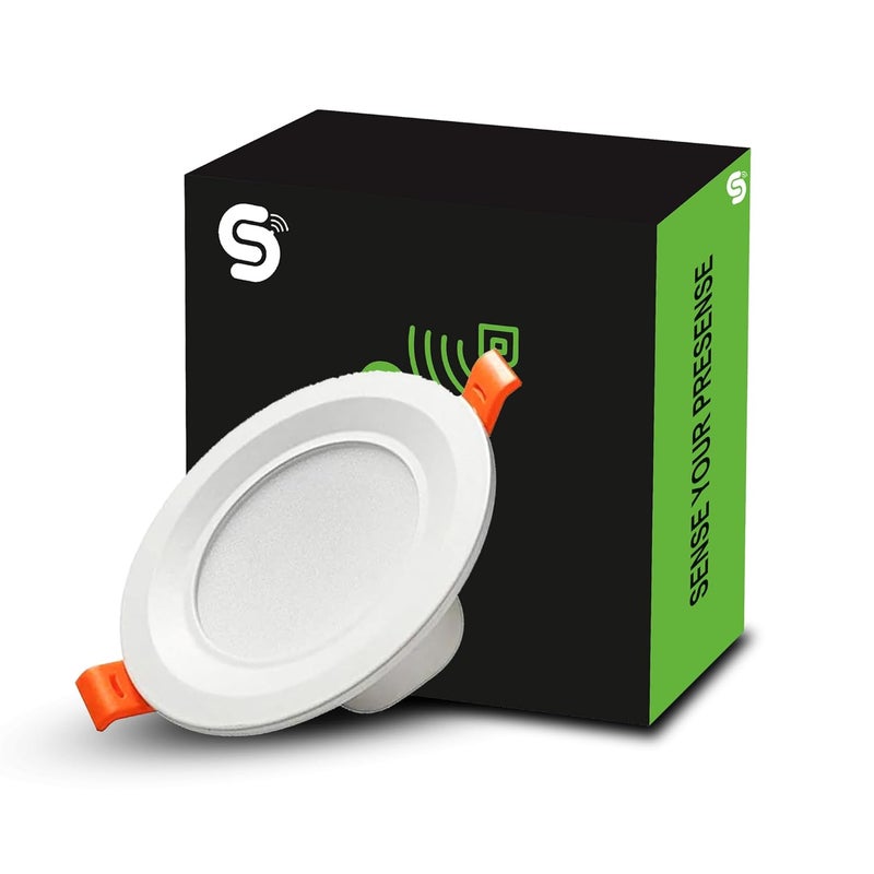Esysense Inspire Sensing 10W Motion Sensor Downlight Auto OnOff Sensor Light Microwave Motion Detector Light Detection Range Up to 9m 6500K Colour Temperature ESYSENSE ESYL05EX10W - Image 1