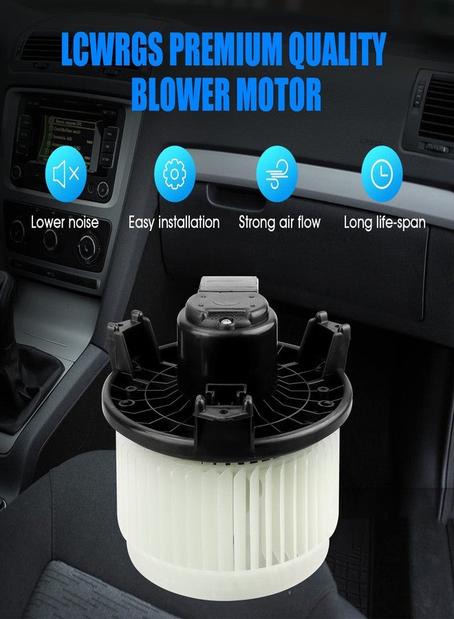 LCWRGS Front AC Blower Motor with Fan Fits for 2007-2017 Honda CRV Accord Ford Edge Pilot Mazda CX9 Dodge Avenger Ram 1500 2500 3500 Jeep Compass Patriot HVAC Heater Blower Motor 700203 - Image 2