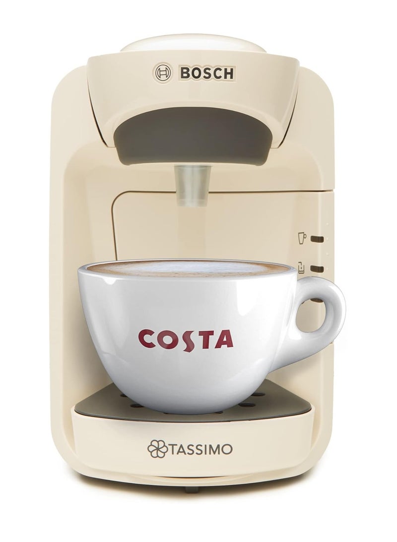 Tassimo by Bosch Suny 'Special Edition' TAS3107GB Coffee Machine,1300 Watt, 0.8 Litre - Cream - Image 1