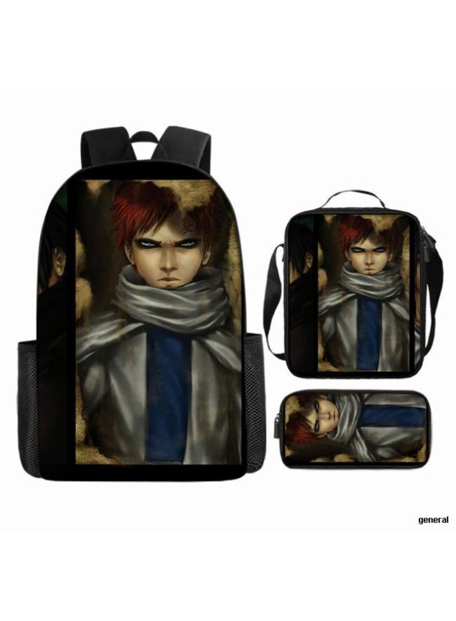 عام حقيبة ظهر مطبوعة بالرسوم المتحركة + حقيبة يد + مجموعة حقيبة قلم، مجموعة حقيبة عملية من ثلاث قطع (يتوفر الطلاب والأطفال والأصدقاء وتسلق الجبال وما إلى ذلك) - 9 - Image 1