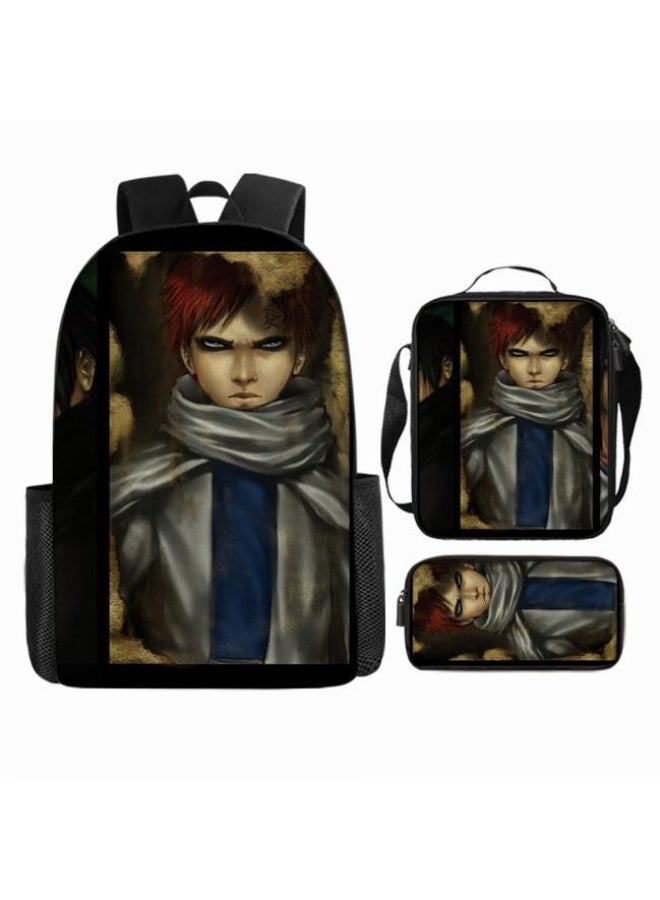 عام حقيبة ظهر مطبوعة بالرسوم المتحركة + حقيبة يد + مجموعة حقيبة قلم، مجموعة حقيبة عملية من ثلاث قطع (يتوفر الطلاب والأطفال والأصدقاء وتسلق الجبال وما إلى ذلك) - 9 - Image 4