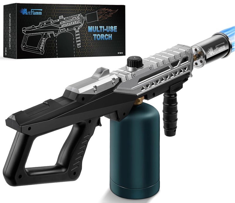 ARTFLAMM Powerful Grill Torch Gun | Propane Torch Gun, Adjustable Flamethrower | Blowtorch for BBQ, Camping, Charcoal Lighter & Fire Starter - Image 1