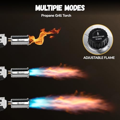 ARTFLAMM Powerful Grill Torch Gun | Propane Torch Gun, Adjustable Flamethrower | Blowtorch for BBQ, Camping, Charcoal Lighter & Fire Starter - Image 5
