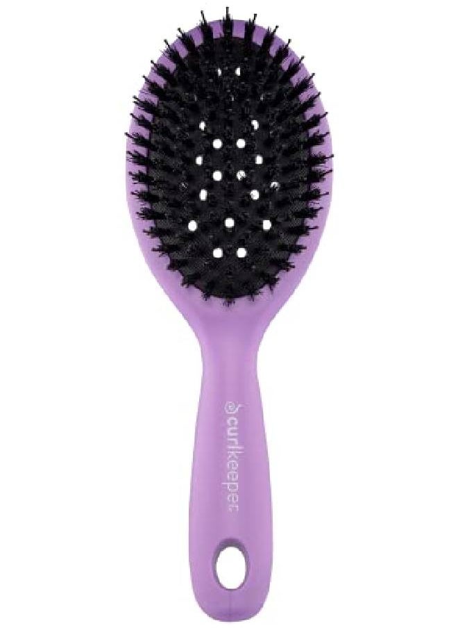 Curl Keeper Styling Brush For All Curly Hair Types (Purple)  - Image 2