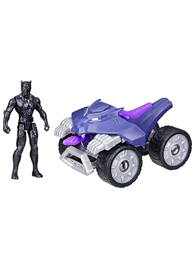 AVENGERS Marvel Avengers Epic Hero Series Black Panther Claw Strike ATV, Toy Car Playset with Action Figure and Accessories, Super Hero Toys for Kids 4 and Up  - Image 5