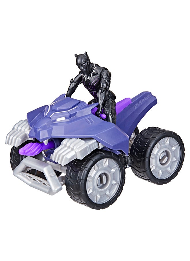 AVENGERS Marvel Avengers Epic Hero Series Black Panther Claw Strike ATV, Toy Car Playset with Action Figure and Accessories, Super Hero Toys for Kids 4 and Up  - Image 4