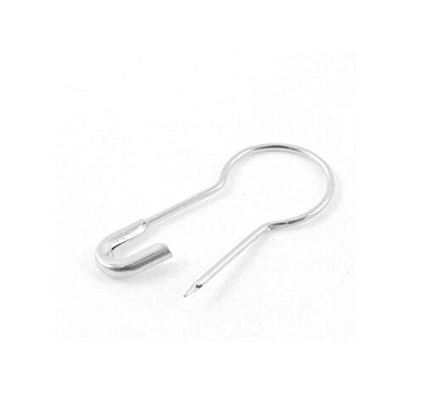 ASTRQLE 500Pcs Metal Gourd Safety Pins Small Steel Wire Craft Clothing Tag Pin Clip Buttons Clothing Trimming Fastener Tool DIY Home Accessories (Silver) - Image 2