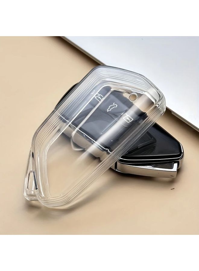 Transparent Car Key Fob Cover Case Protector for Multiple Models Durable Scratch Resistant - Image 1