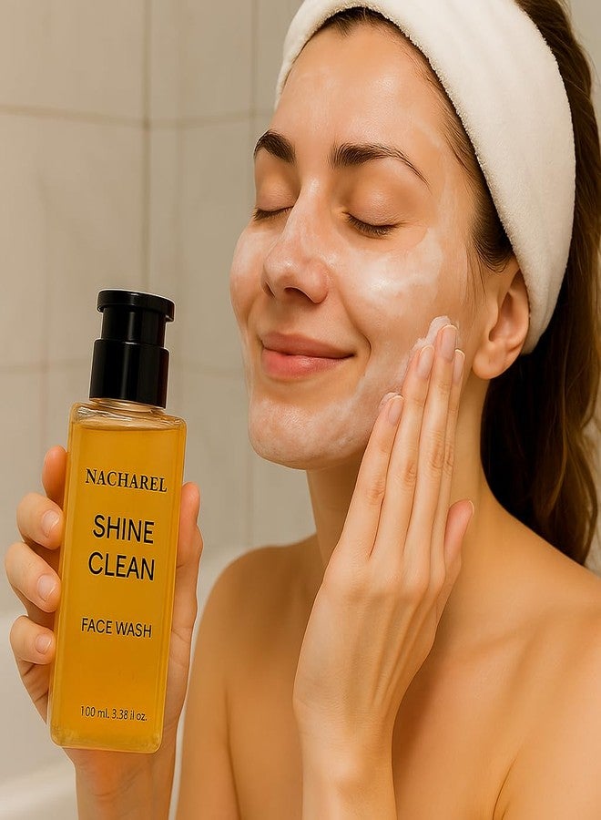 Nacharel Shine Face Wash | Gentle Skin Face Wash | Deep Cleansing | Bright & Glowing Foam Cleanser For All Skin Tone | Remove Dirt & Oil | 100% Soap Free | Daily Cleanser For All Skin Type | Pack 1 - Image 5