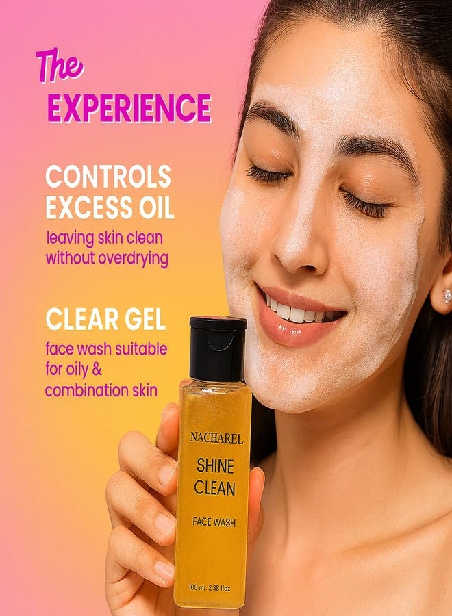 Nacharel Shine Face Wash | Gentle Skin Face Wash | Deep Cleansing | Bright & Glowing Foam Cleanser For All Skin Tone | Remove Dirt & Oil | 100% Soap Free | Daily Cleanser For All Skin Type | Pack 1 - Image 3