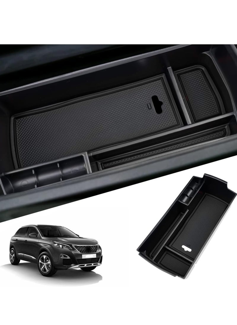 spa luxetique - Compatible with Peugeot 3008 5008 GT SUV 2017-2023 Centre Console Storage Box - Image 1