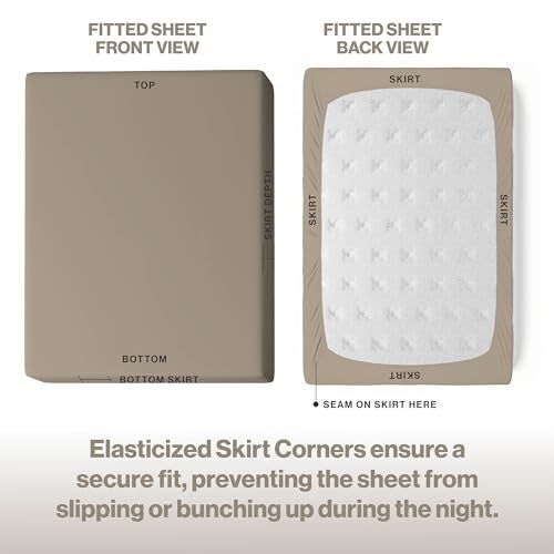 Superity Linen Superity Luxurious Hotel Quality King Fitted Sheet 100% Cotton Ultra Soft, Skin-Friendly & Hypoallergenic Deep Pocket Fits 16 Mattress Easy Care & Snug Fit (King Size - 78 x 80) - Image 4
