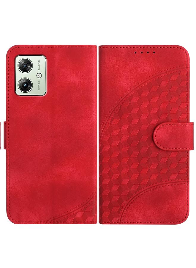 S-TOP Case For Motorola Moto G54 Global Elephant Head Embossed Phone Leather Case with Lanyard - Image 1