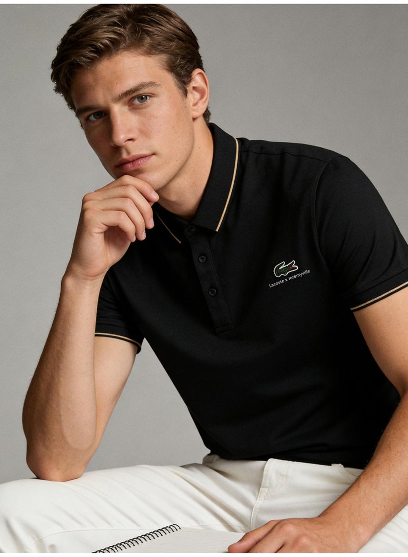 Laco Men's ice silk Polo shirt summer business leisure lapel short sleeve T-shirt multicolor optional. - Image 1