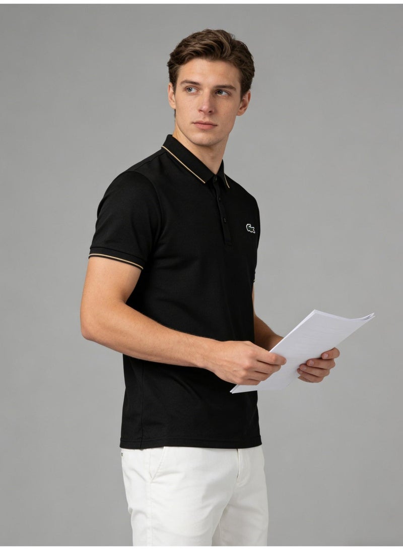 Laco Men's ice silk Polo shirt summer business leisure lapel short sleeve T-shirt multicolor optional. - Image 4