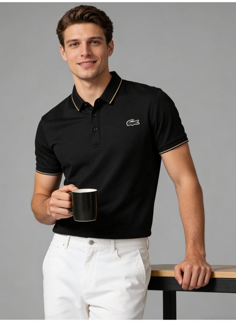 Laco Men's ice silk Polo shirt summer business leisure lapel short sleeve T-shirt multicolor optional. - Image 5