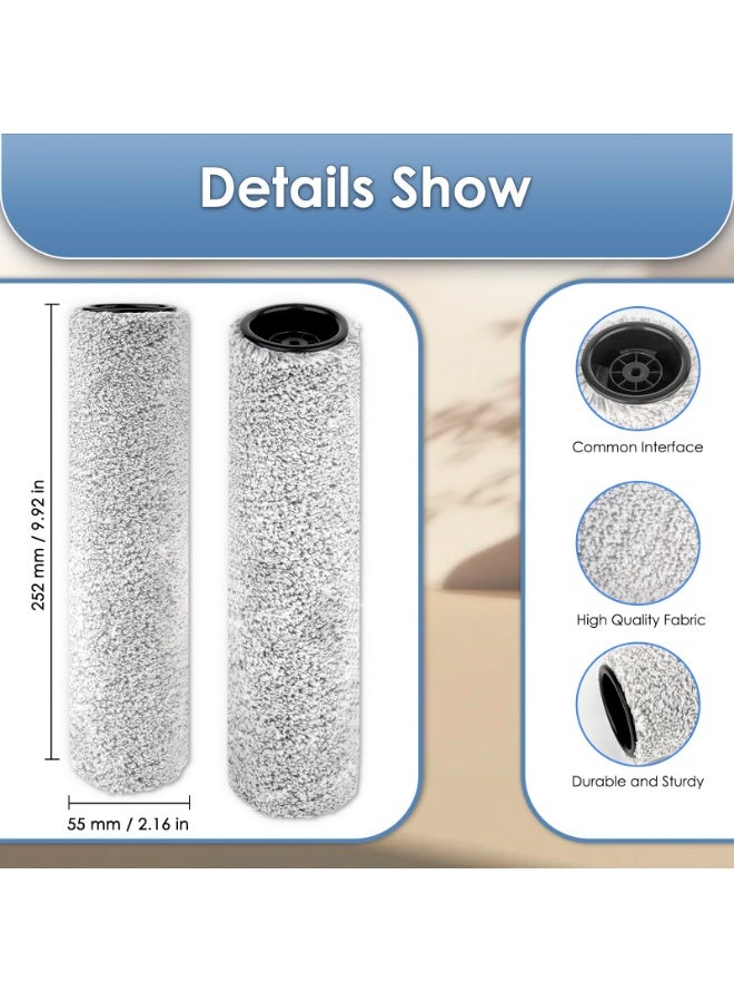 (حزمة من 5) أسطوانات فرشاة Floor One S9 Artist Pro وفلتر HEPA متوافق مع مكنسة Floor One S9 Artist Pro الرطبة/الجافة من Tineco (بدون المقبض)، 2 أسطوانة فرشاة، 3 فلاتر HEPA - Image 3