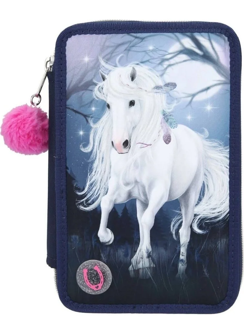 Top Model Miss Melody LED Dark Blue 3 Layer Full Pencil Case