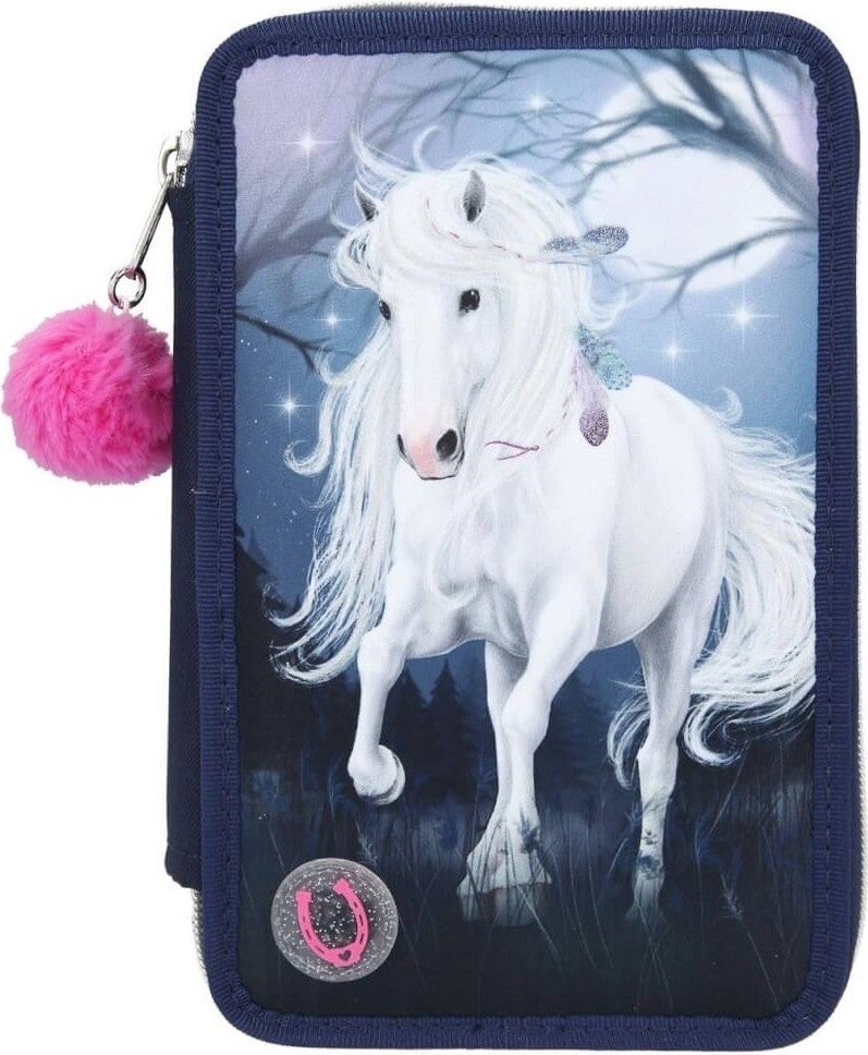 Top Model Miss Melody LED Dark Blue 3 Layer Full Pencil Case  - Image 1