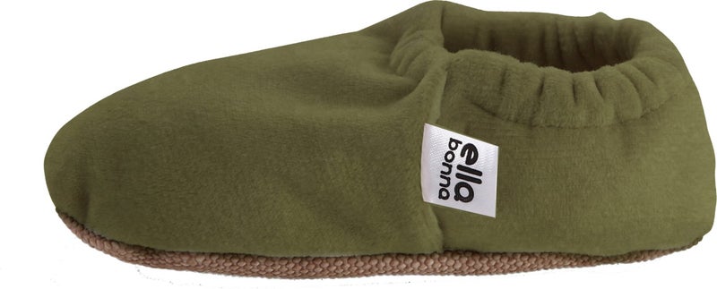 Ella Bonna Velvet Baby Booties, Non-Slip Sole, Nursery Shoe Booties, Green  - Image 5