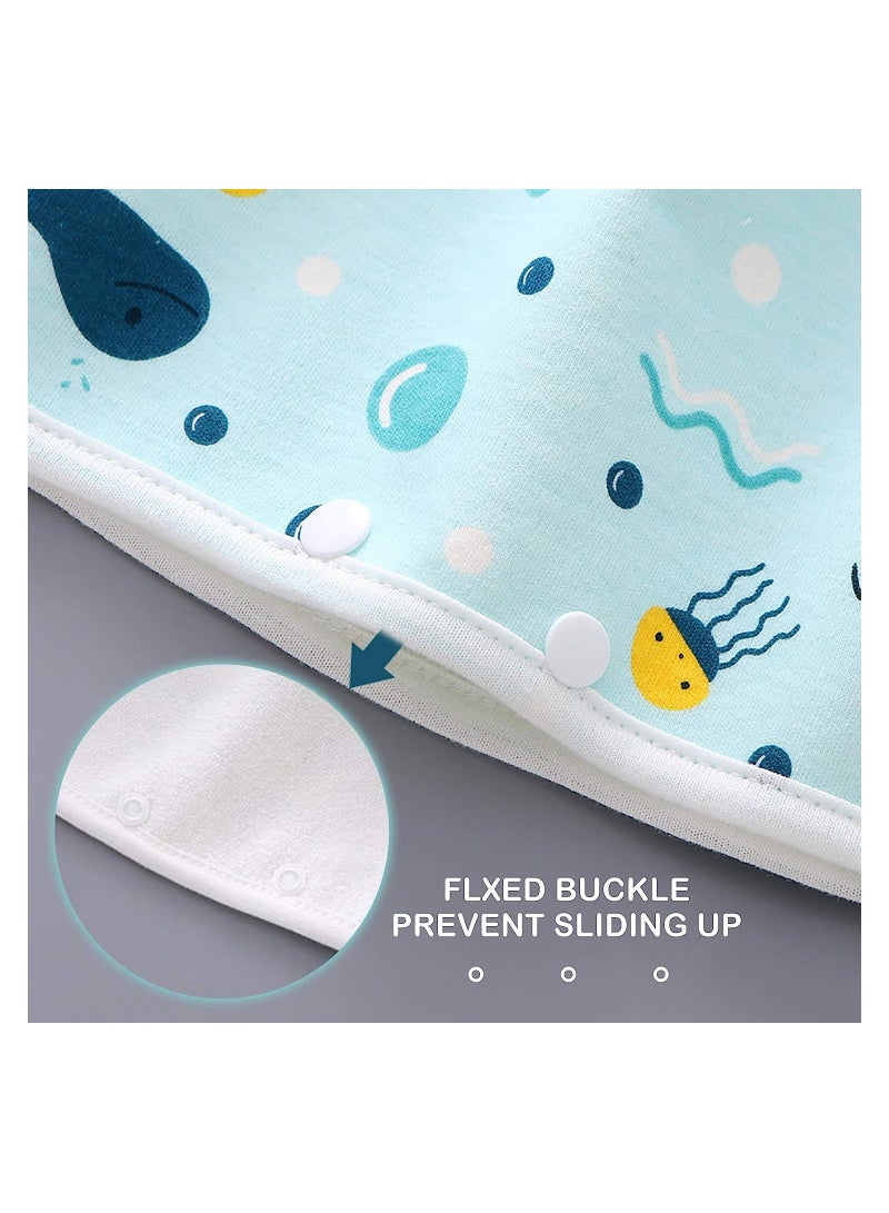 KASTWAVE Baby Diaper Skirt, Anti Bed-wetting Cotton Bed Clothes, Baby Boy Girl Night Time Potty Training Waterproof Baby Nappy Skirt, 2Pcs (M) - Image 4