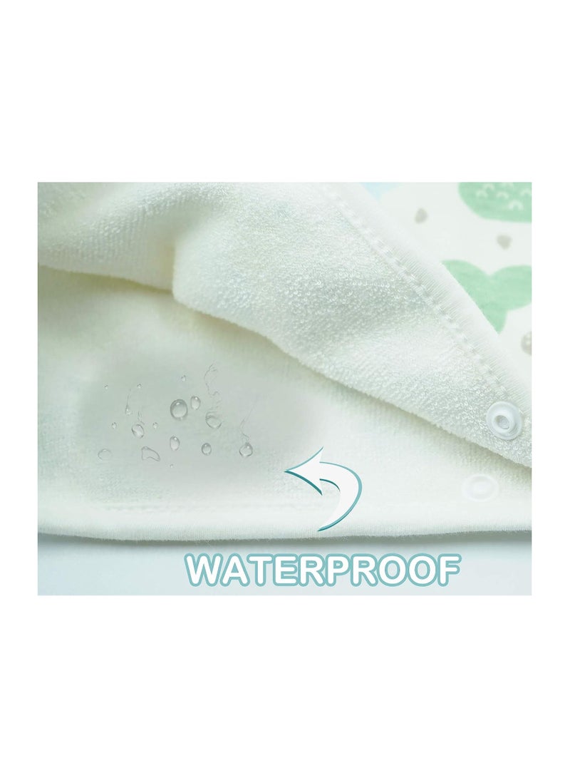 KASTWAVE Baby Diaper Skirt, Anti Bed-wetting Cotton Bed Clothes, Baby Boy Girl Night Time Potty Training Waterproof Baby Nappy Skirt, 2Pcs (M) - Image 5