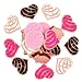 Ibuclein 20PCSSet Silicone Focal Bead Concha Cute Loose Beads Heart Valentine Day Focal Beads Accessory for DIY Keychains Bracelet Necklace Pens Lanyard Making - Image 2