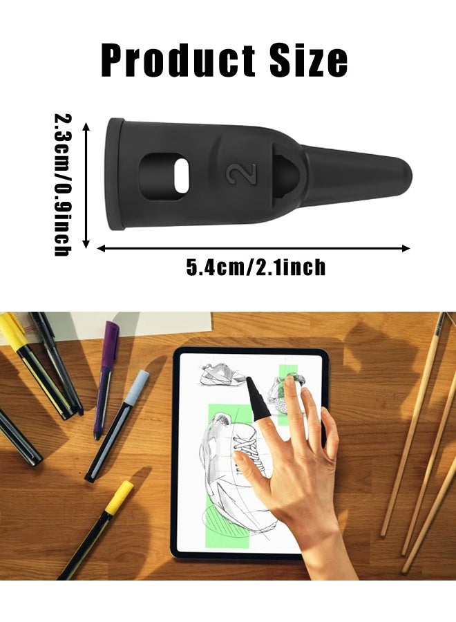 4PCS High Precision Silicone Finger Stylus, Capacitive Touchscreen Pen for iPad, iPhone, Android Phones Tablets - Image 2