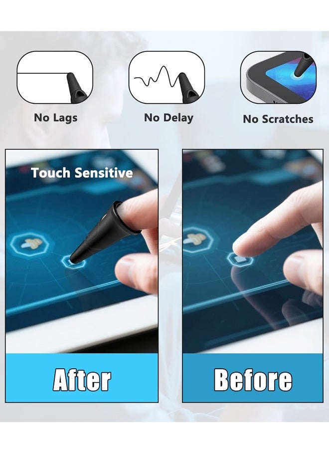 4PCS High Precision Silicone Finger Stylus, Capacitive Touchscreen Pen for iPad, iPhone, Android Phones Tablets - Image 3