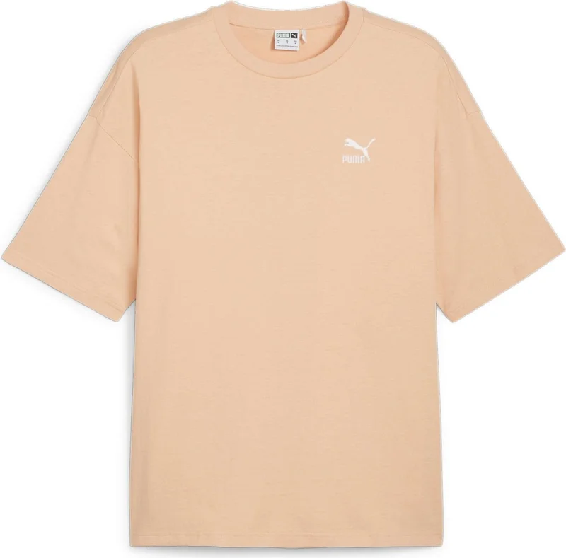 بوما Men's Peach Fizz Better Classics Oversized Tee Orange Men's T-Shirt