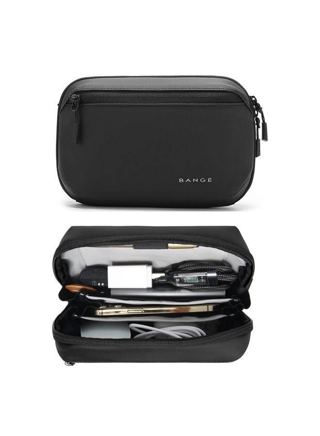 BANGE Clutch Bag,Belt Bag with Adjustable Belt, black, Small, Fashion - Image 2