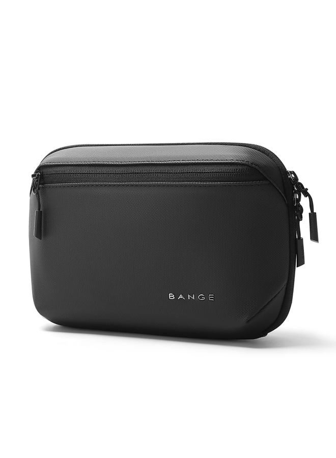 BANGE Clutch Bag,Belt Bag with Adjustable Belt, black, Small, Fashion - Image 1