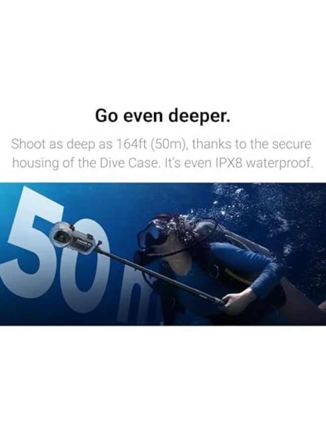 Insta360 - X4 Protection Invisible Dive Case - Clear - Image 1