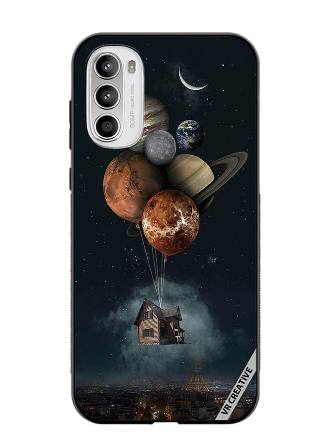 VR CREATIVE Protective Case Cover For Motorola Moto G82 Galaxy Design Multicolour - Image 1