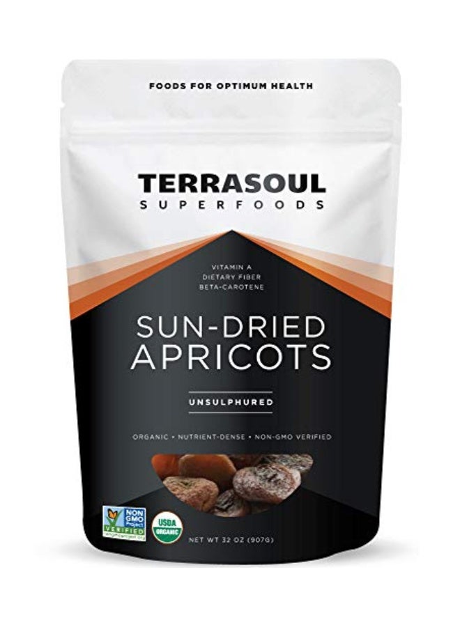 Terrasoul Superfoods Organic Apricots 2 Lbs Unsulphured NoAdded Sugar Sweet and Tangy Delights for Snacking Baking and Vibrant Trail Mixes - Image 1