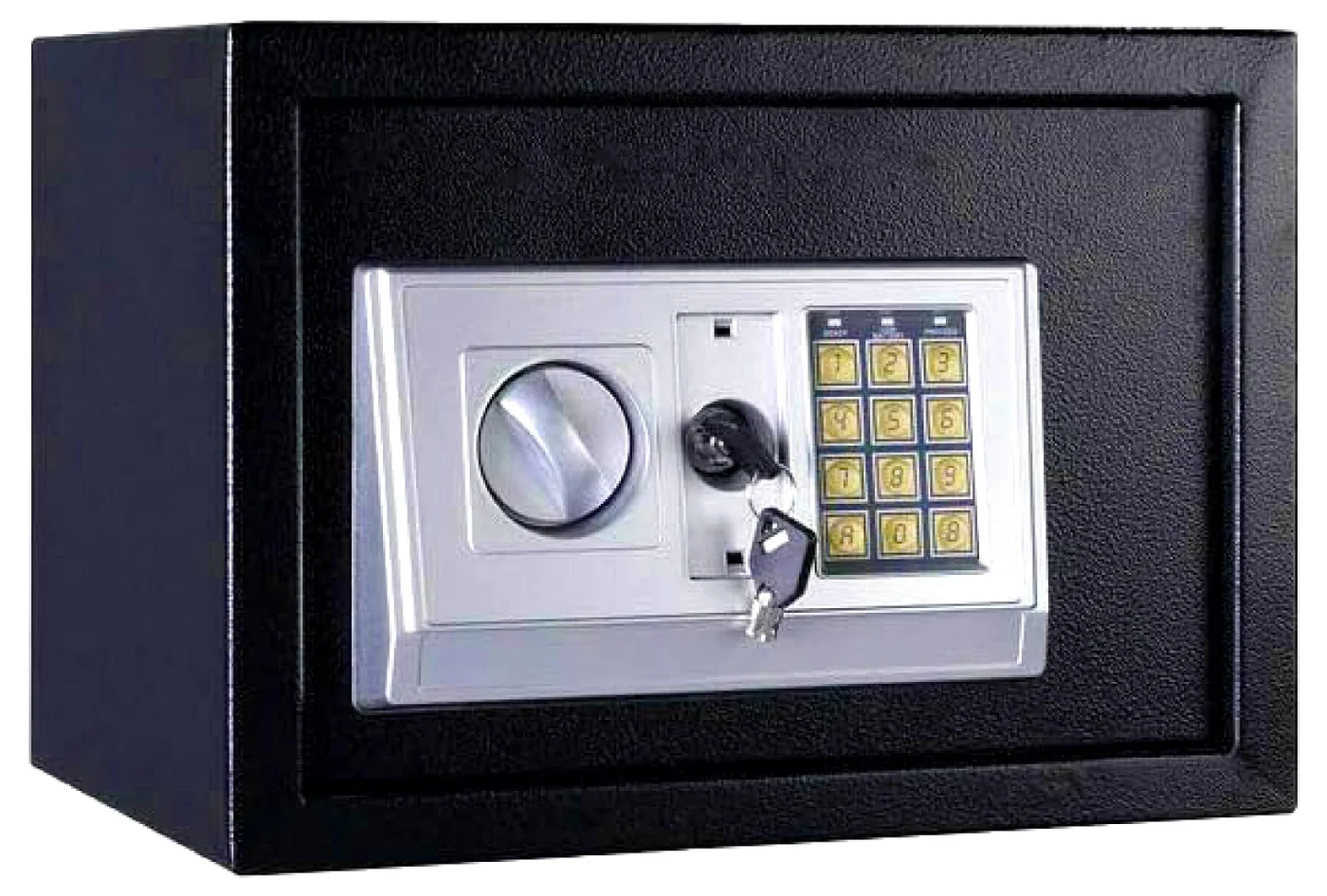A4 Documents Size Safe Box Steel Cash Box with Digital Keypad and Key Lock, Security Locker…