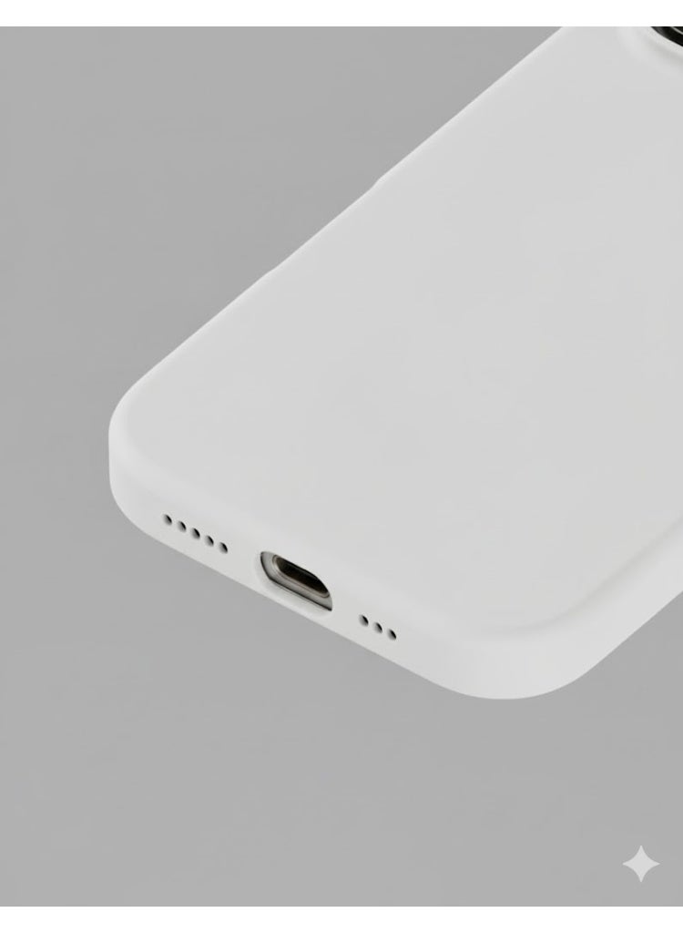 Blix Apple iPhone 16 Pro Silicone Cover White - Premium 2.0mm TPU Silicon, Enhanced Camera Protection with Lens Shield, Shockproof & Water-Proof Cover for Apple iPhone 16 Pro - Image 4