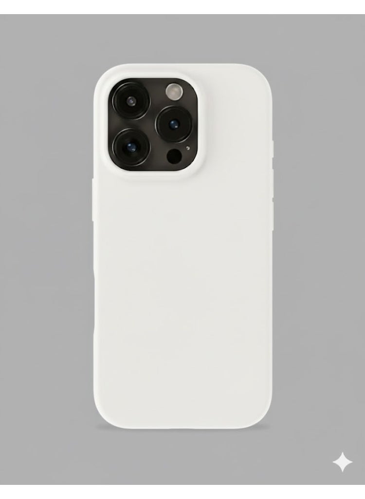 Blix Apple iPhone 16 Pro Silicone Cover White - Premium 2.0mm TPU Silicon, Enhanced Camera Protection with Lens Shield, Shockproof & Water-Proof Cover for Apple iPhone 16 Pro - Image 2