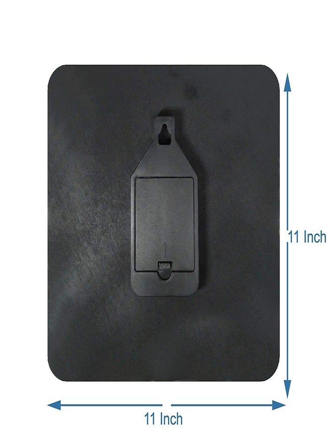 Rockford Wooden Square Designer Wall Clock without Glass (11X11 Inches) - Image 4