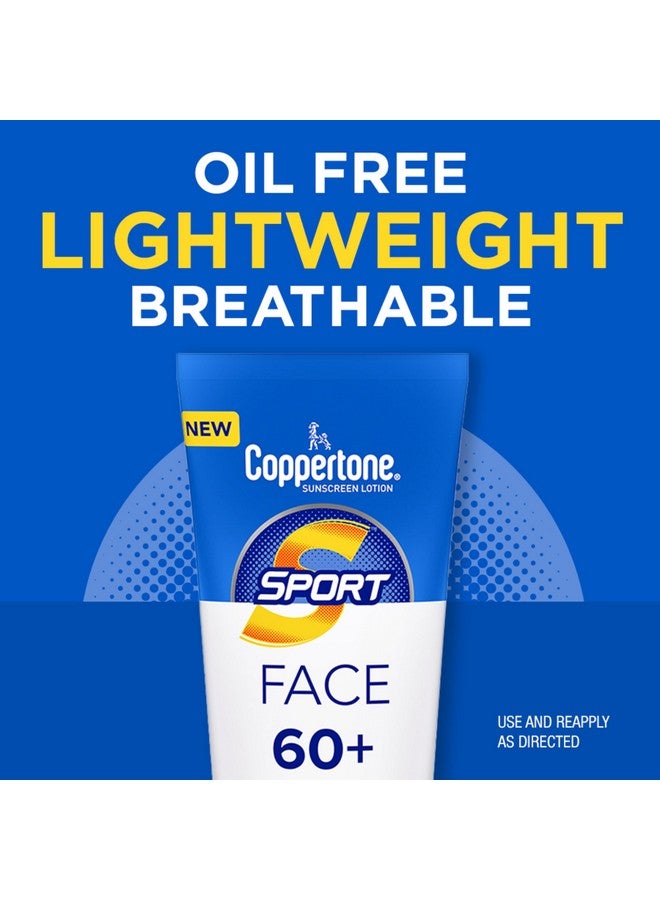 لوشن واقي من الشمس للوجه الرياضي SPF 60+ واقي من الشمس مقاوم للماء واسع الطيف SPF 60+ واقي من الشمس أنبوب 2.5 أونصة سائلة - Image 3