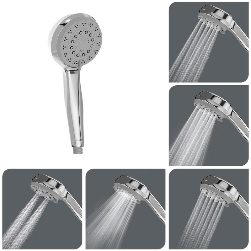 Lorazzo Versa 5-Function Hand Shower for Bathroom | 5-modes water flow | 1-Year Limited Warranty (1 piece handheld shower head only) - Image 1