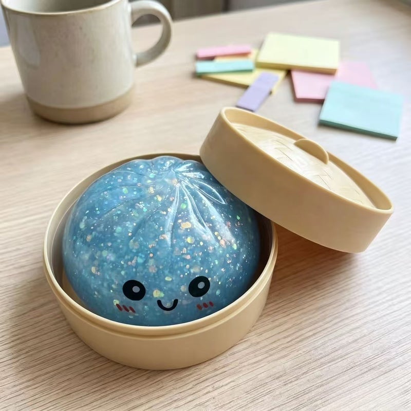 Natasha Little Black Doll Squishy Toy with Maltose and Colorful Glitter, Cute and Adorable Doll with Slow Rebound and Moldable Stress Relief Toy - Image 1