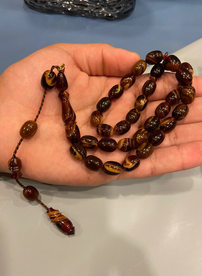 Top Quality Belgian Catalin Prayer Beads For Men 33 Beads - Image 3