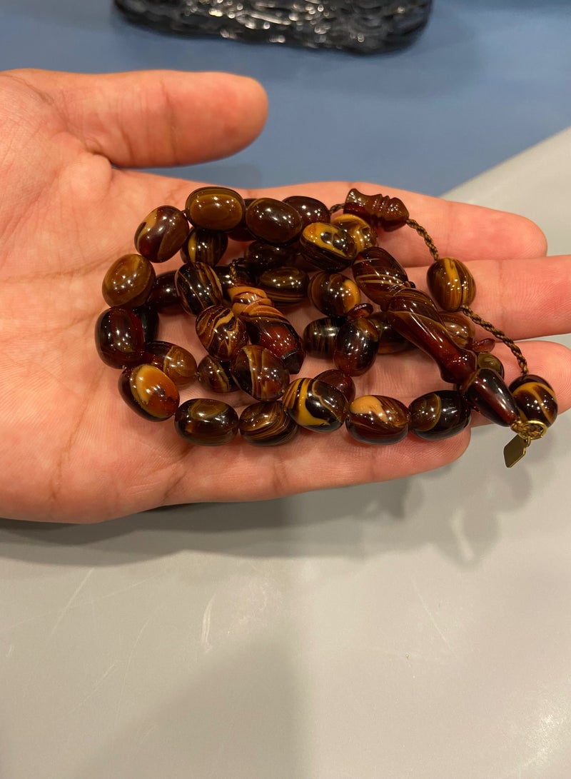 Top Quality Belgian Catalin Prayer Beads For Men 33 Beads - Image 4